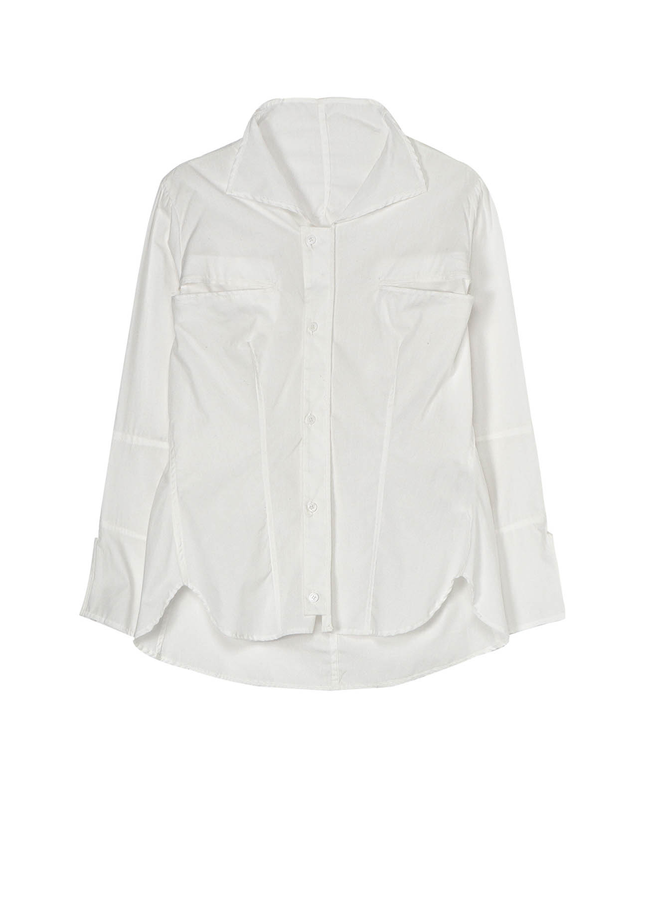 COTTON BROAD POCKET DETAIL HIGH NECK JACKET