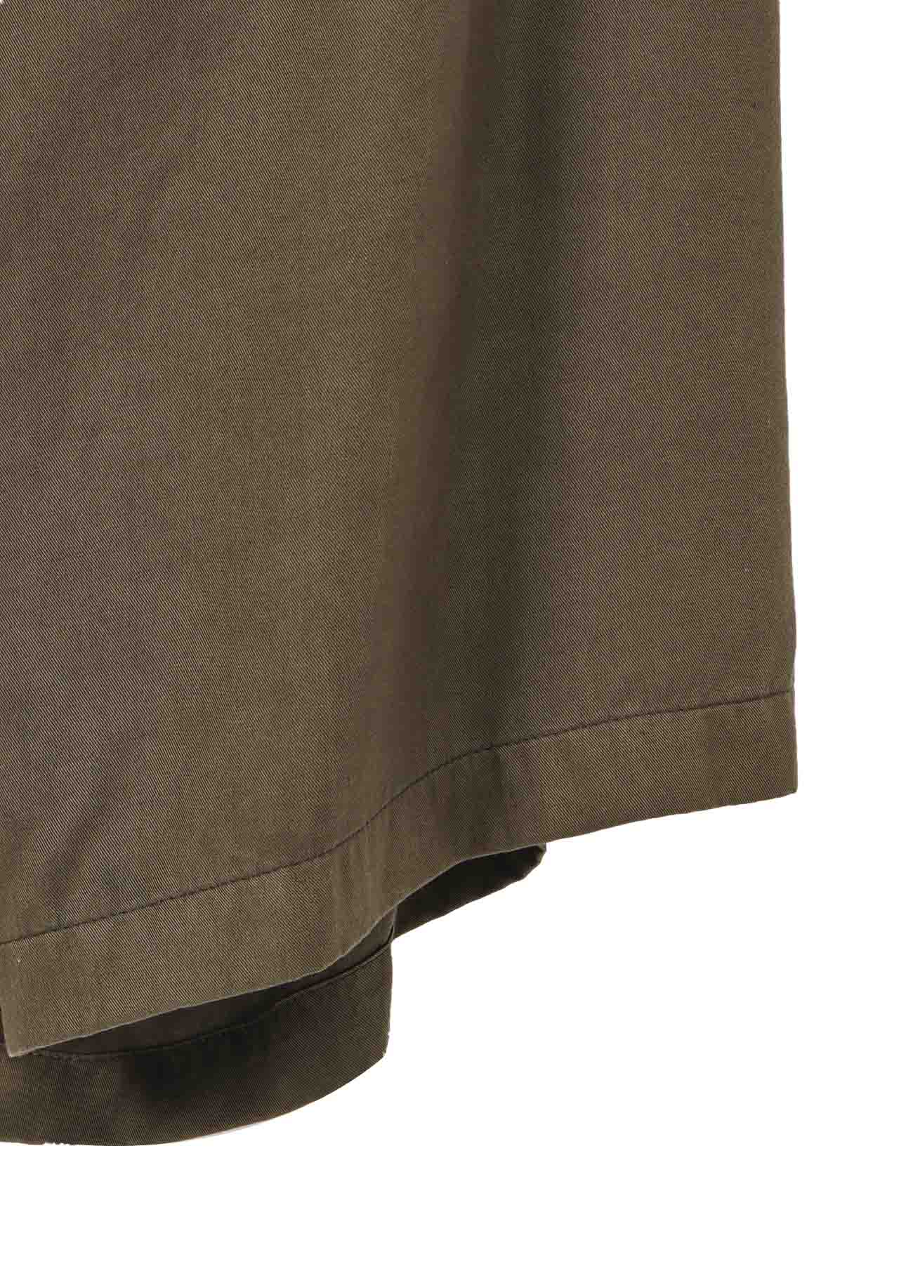 TENCEL PIGMENT DYEING FRONT TUCK DETAIL DRESS