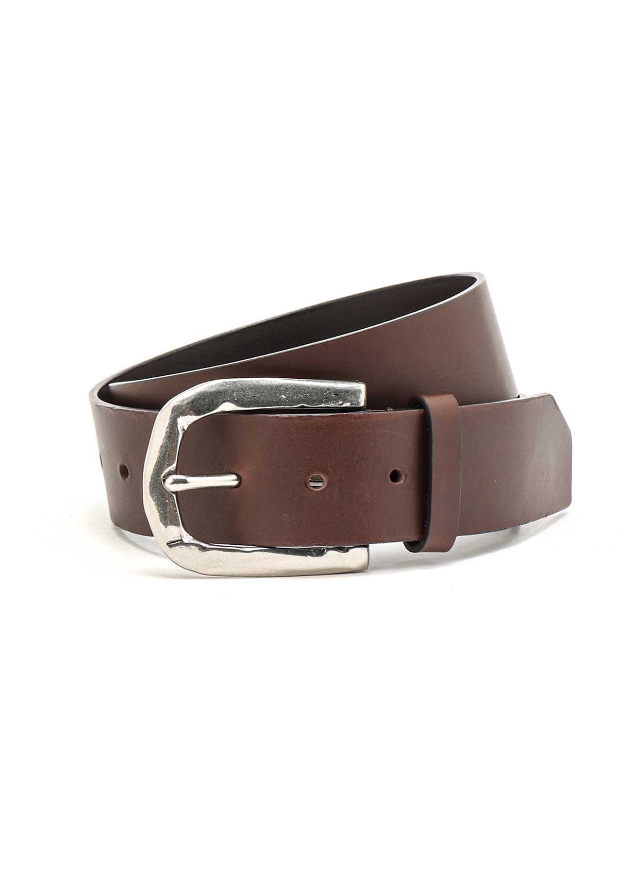 MATT SOFT OIL LEATHER BR 40MM PLAIN BELT