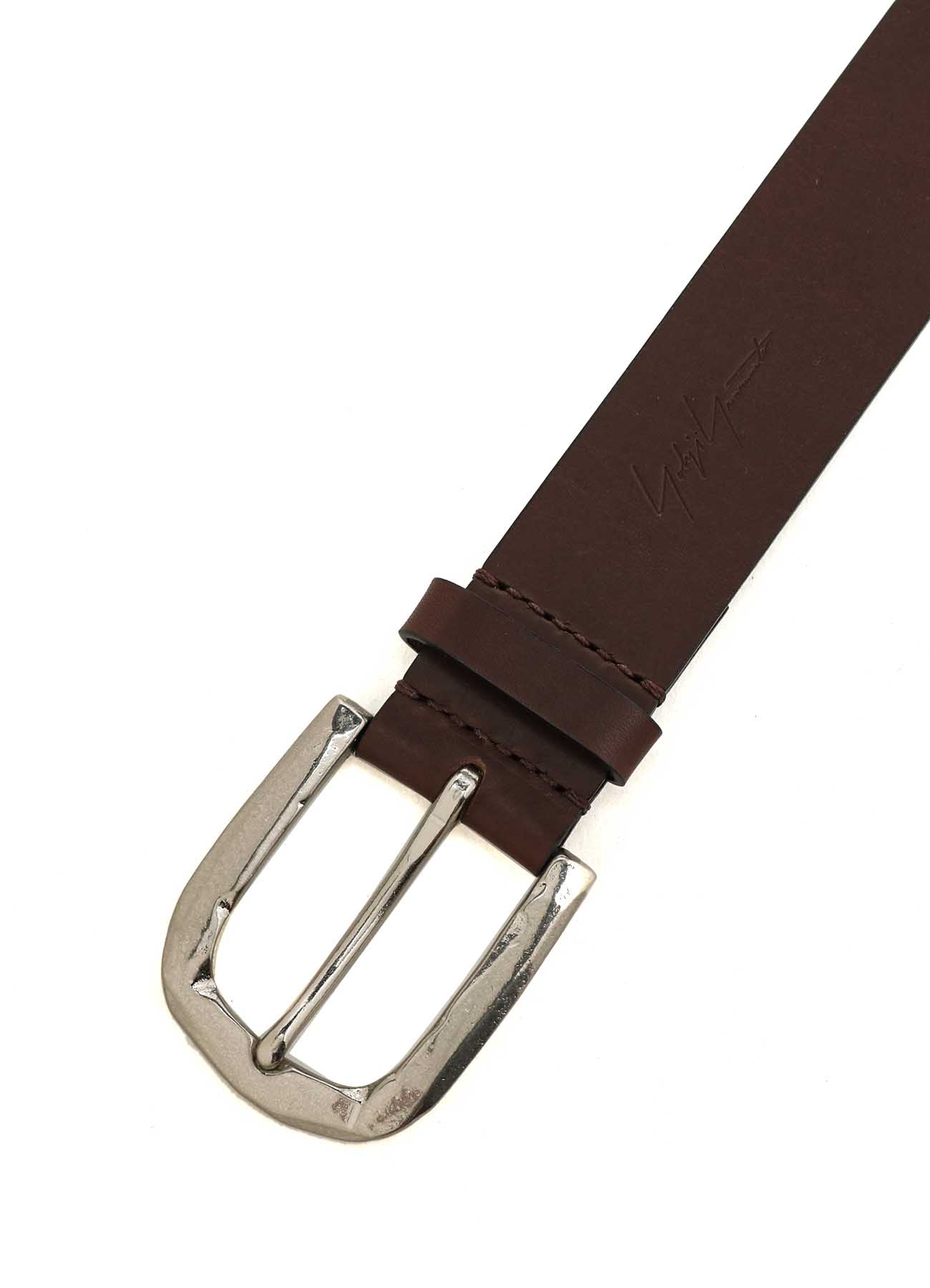 MATT SOFT OIL LEATHER BR 40MM PLAIN BELT