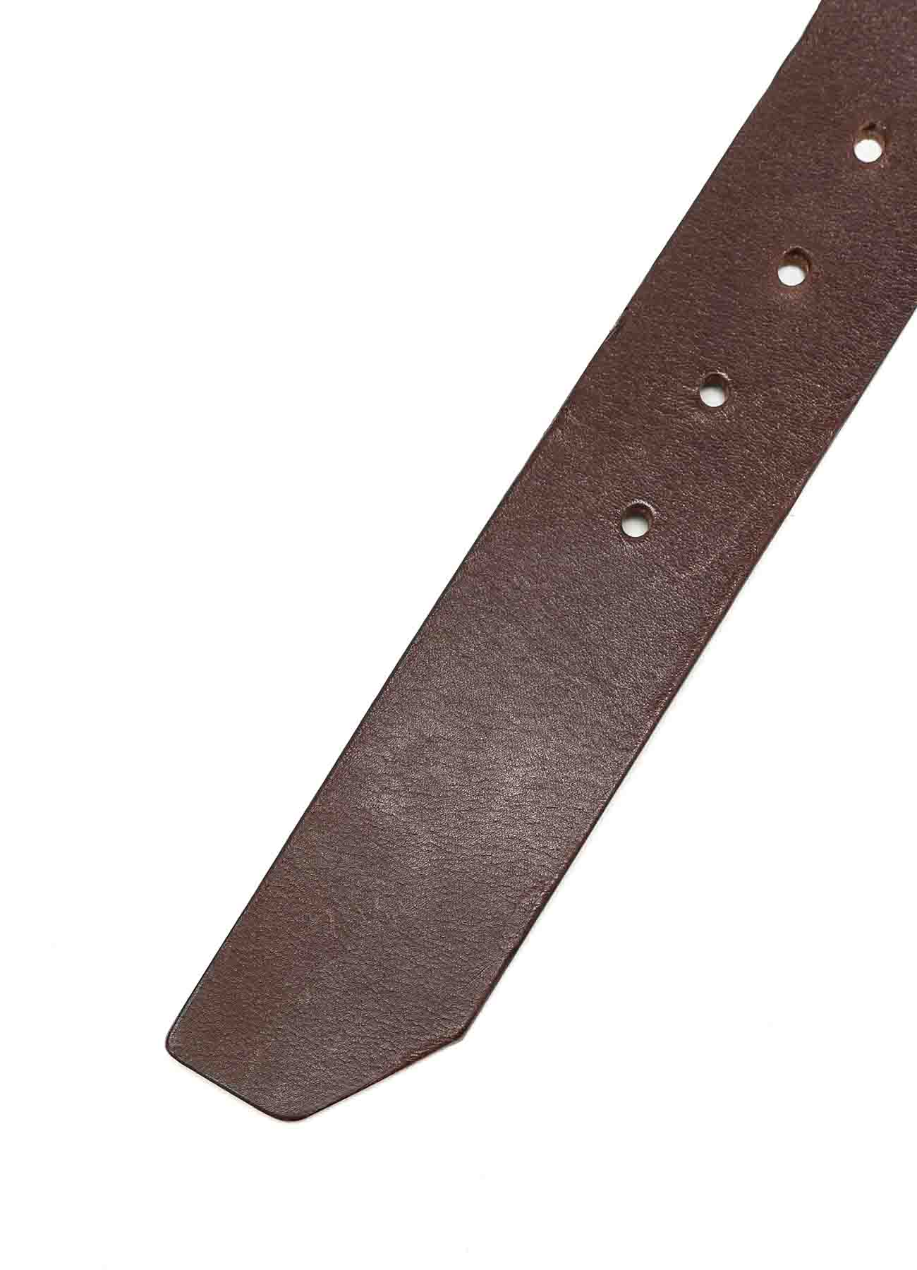 MATT SOFT OIL LEATHER BR 40MM PLAIN BELT