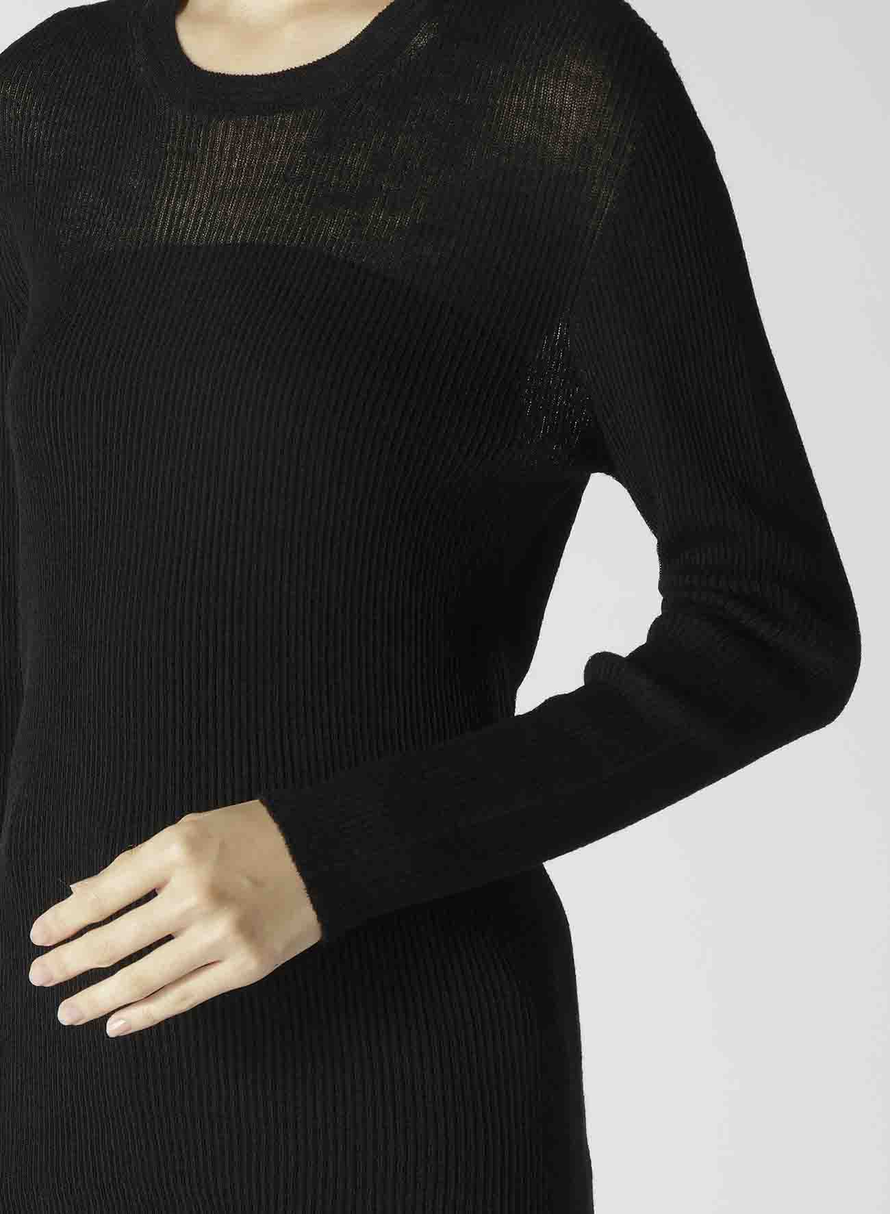 12G2P RIB ROUND NECK LONG SLV PULLOVER