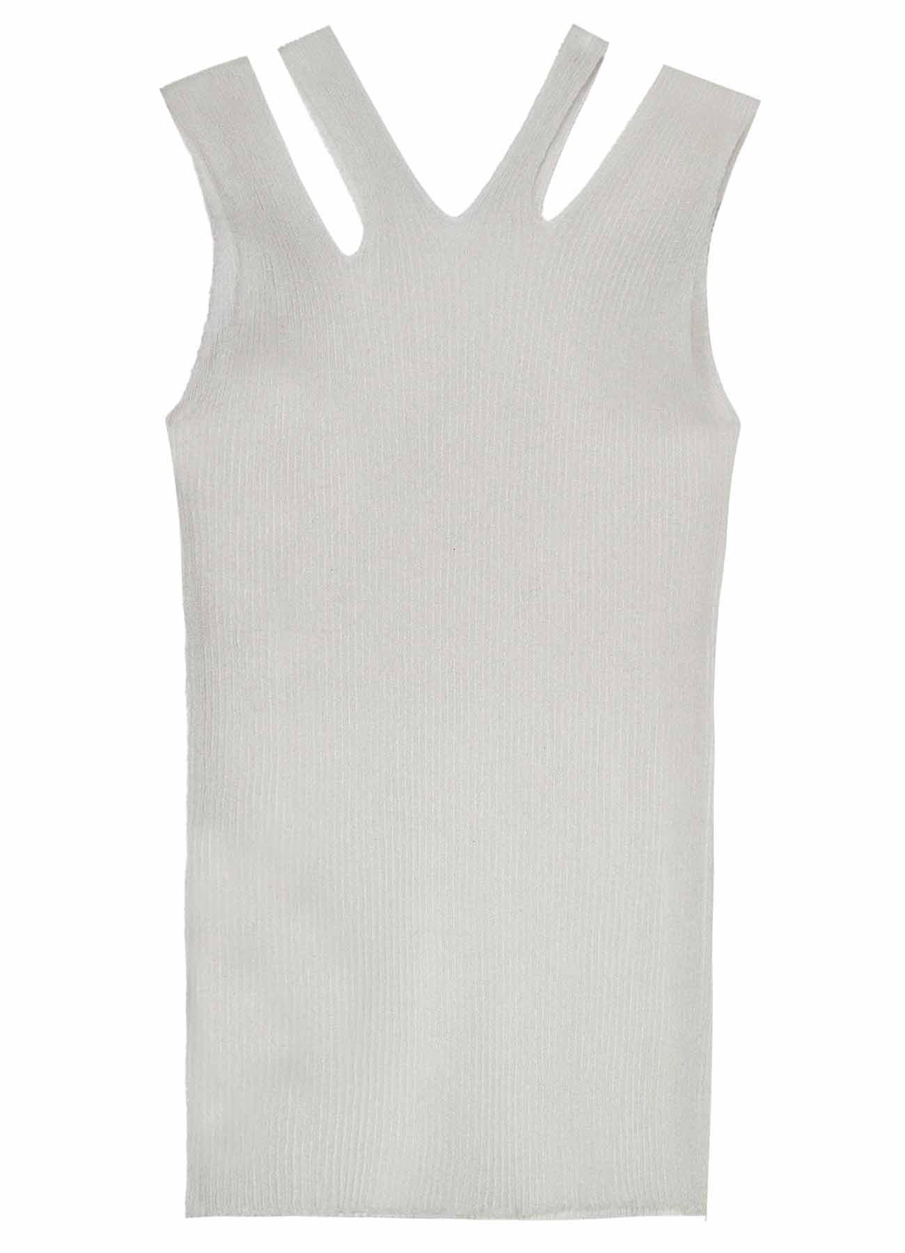 12G 3*3 RIB collections SLEEVELESS TOP A