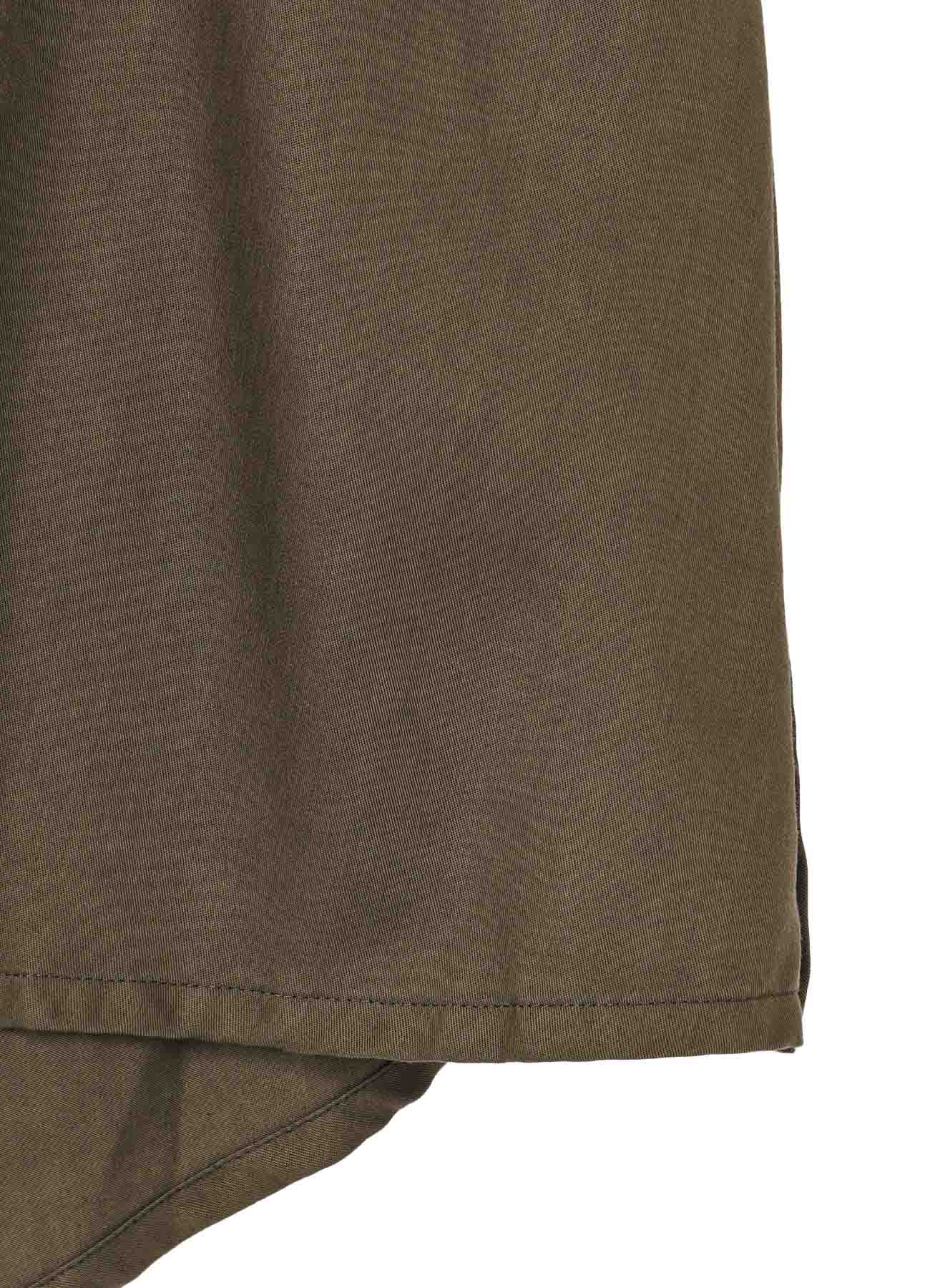 TENCEL PIGMENT DYEING DRAPED GATHED DETAIL SKIRT