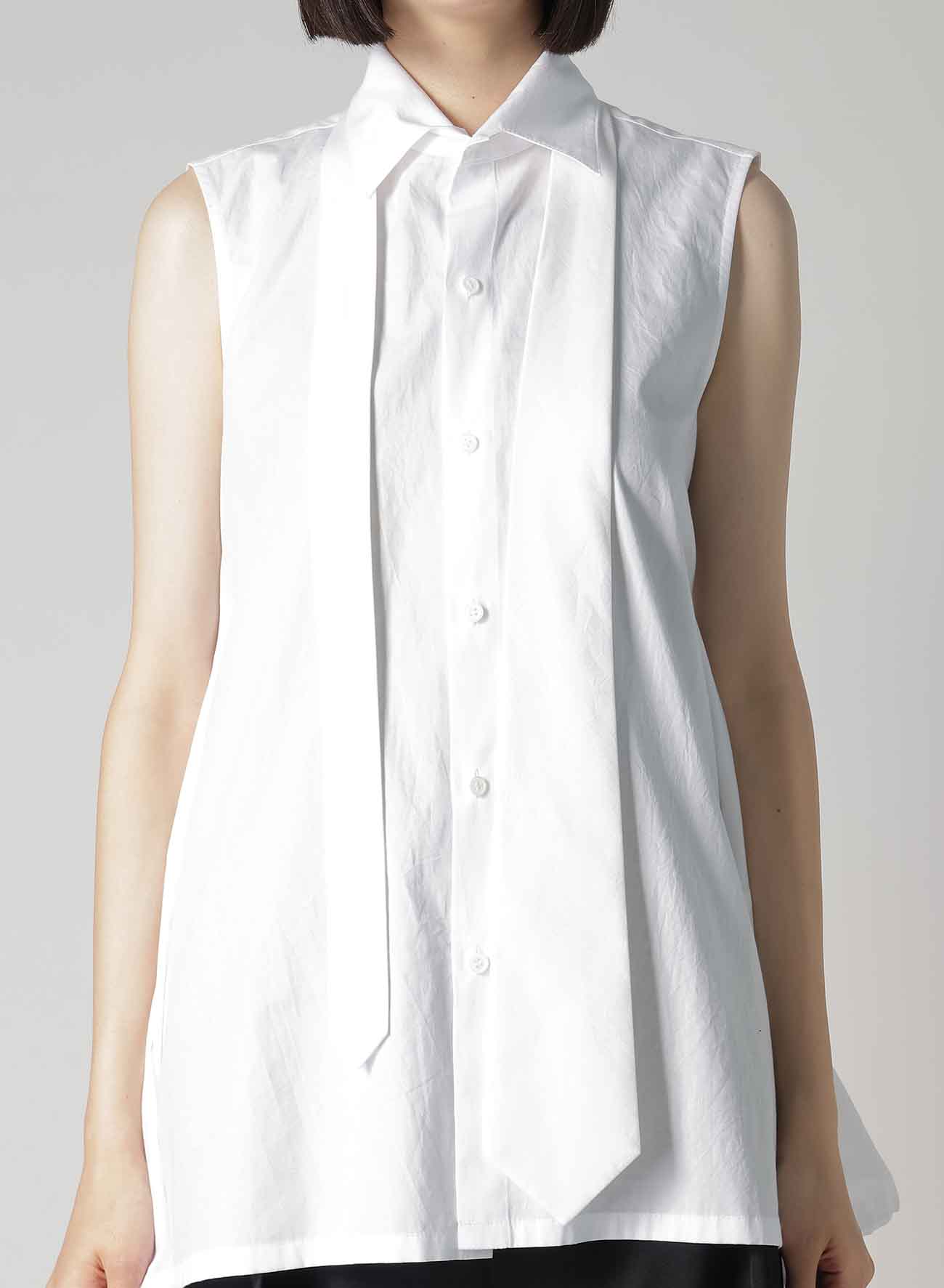 【12/6 10:00(JST) Release】BROAD R-SLEEVELESS TIE BLOUSE