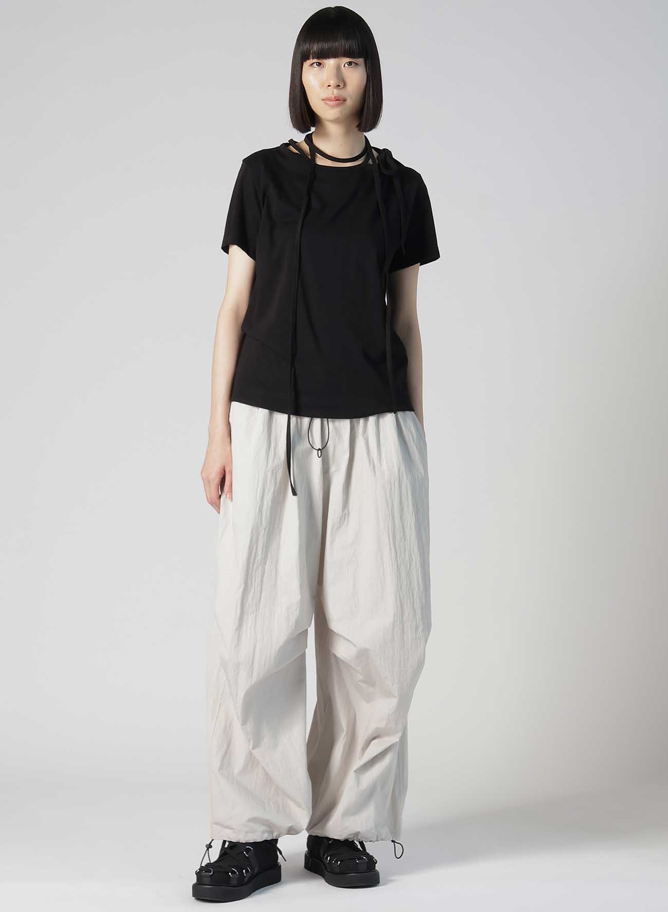 【12/6 10:00(JST) Release】COTTON SINGLE JERSEY R-BINDER SHORT SLV T