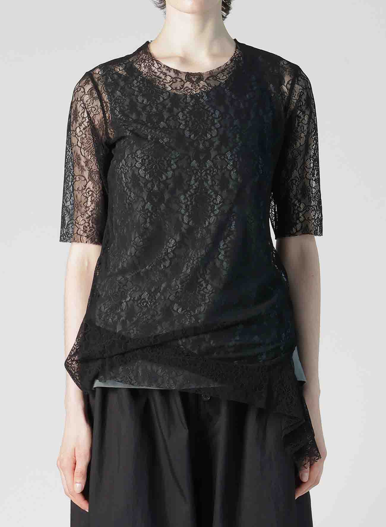 【12/6 10:00(JST) Release】STRETCHED LACE R-HEM TWISTED T