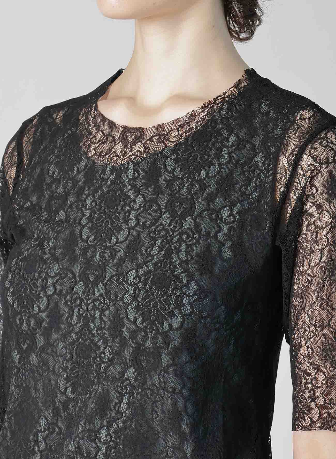 【12/6 10:00(JST) Release】STRETCHED LACE R-HEM TWISTED T