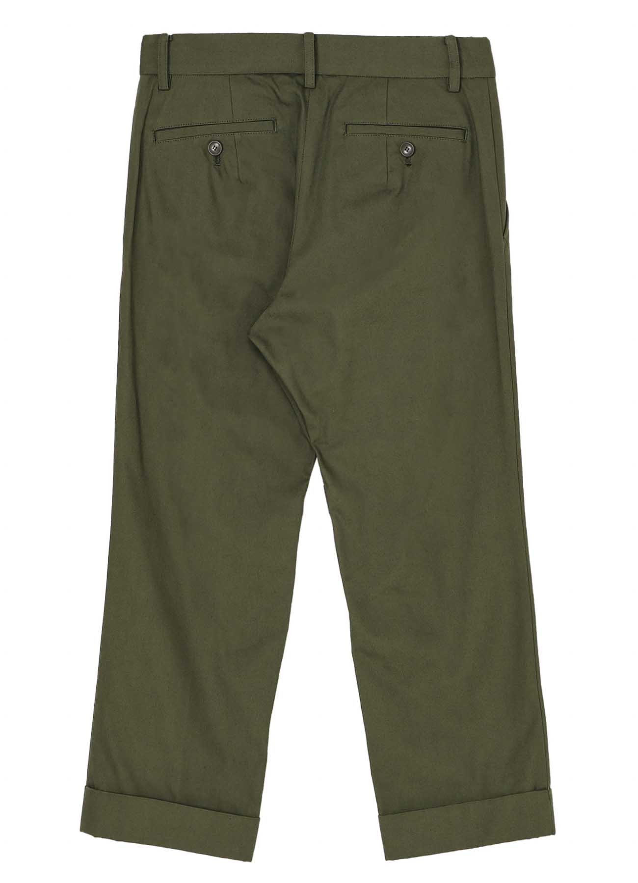 POPLIN R-HEM TUCK PANTS