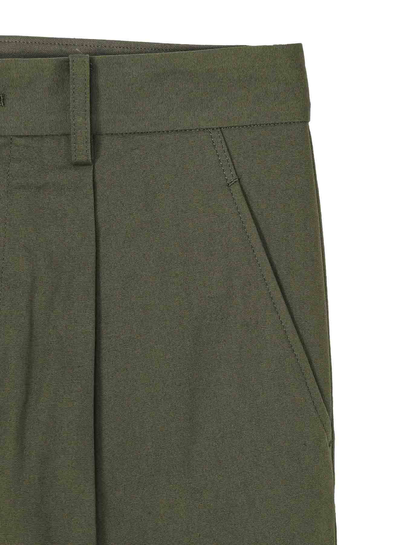 POPLIN R-HEM TUCK PANTS