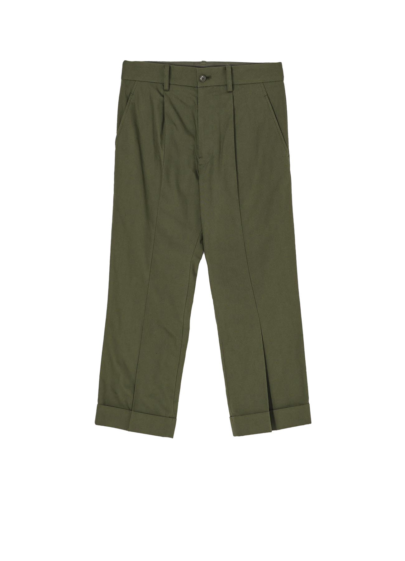 POPLIN R-HEM TUCK PANTS