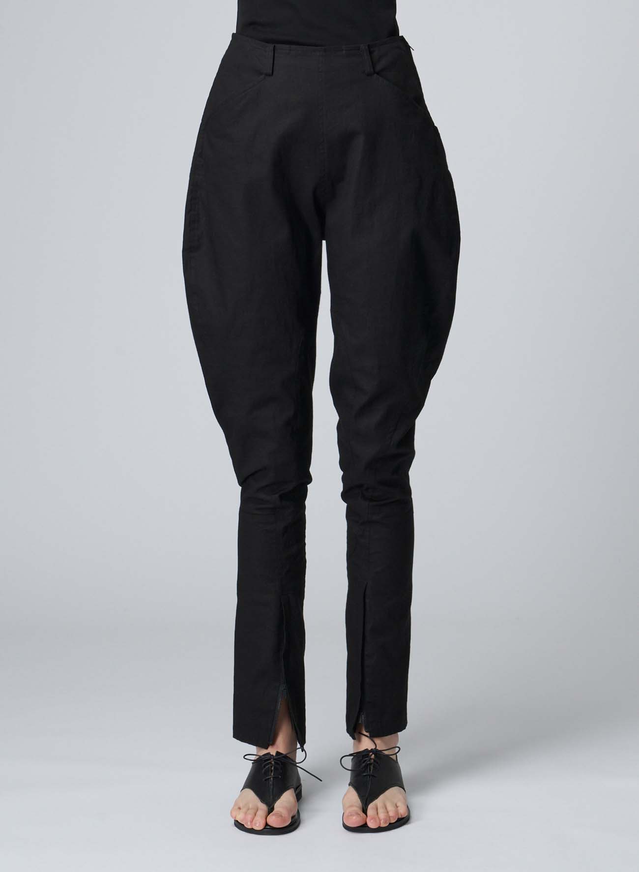 COTTON/LINEN GUSSETED RIDING PANTS