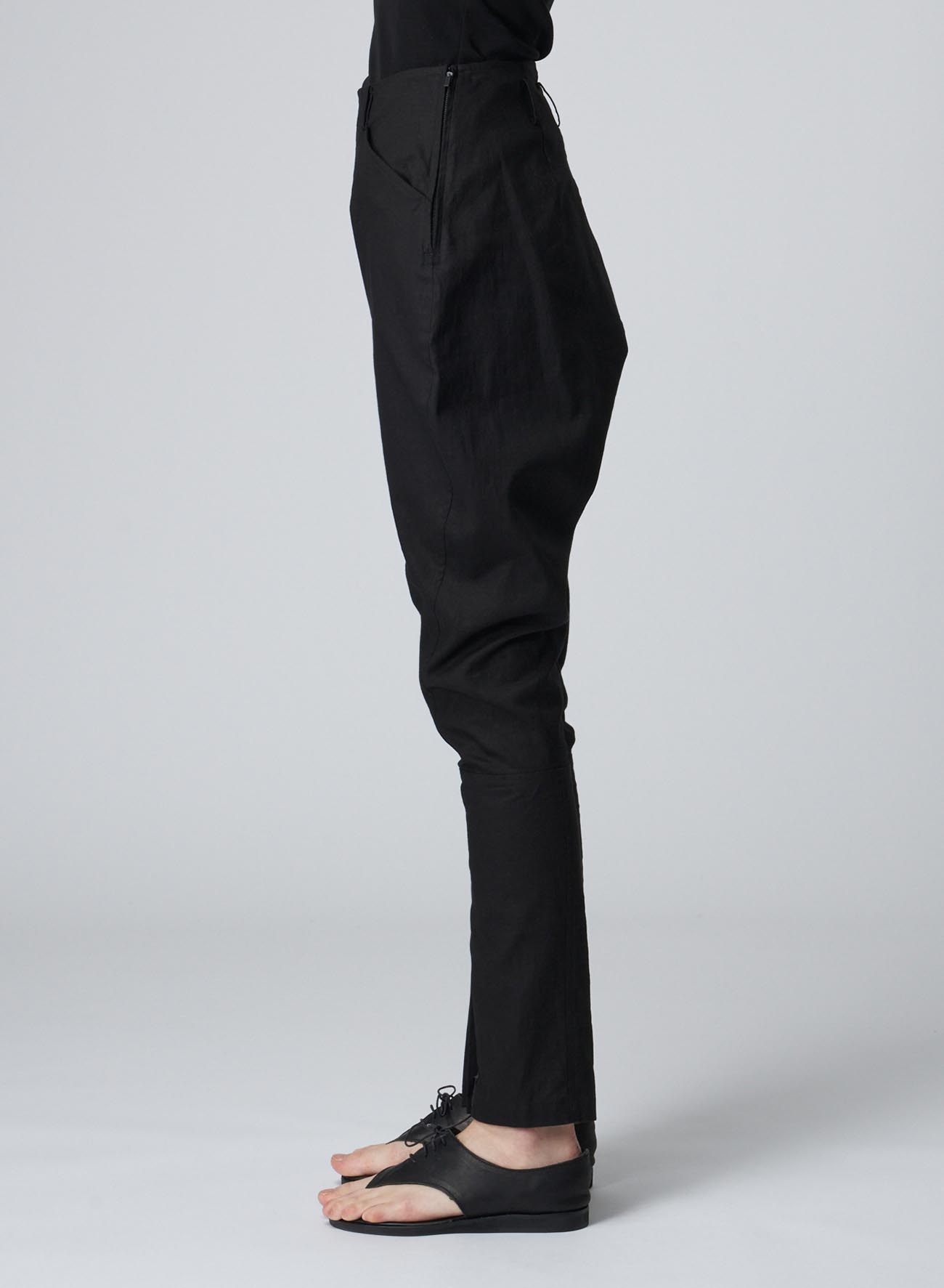 COTTON/LINEN GUSSETED RIDING PANTS