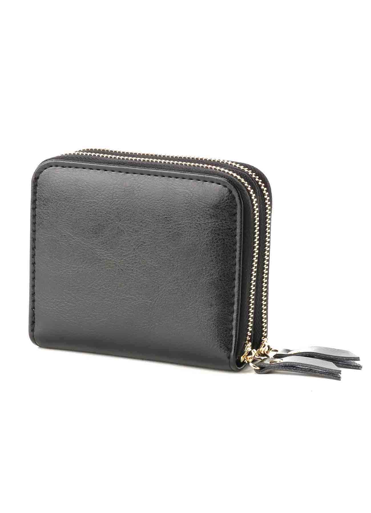 SPLIT LEATHER ZIPPER WALLET