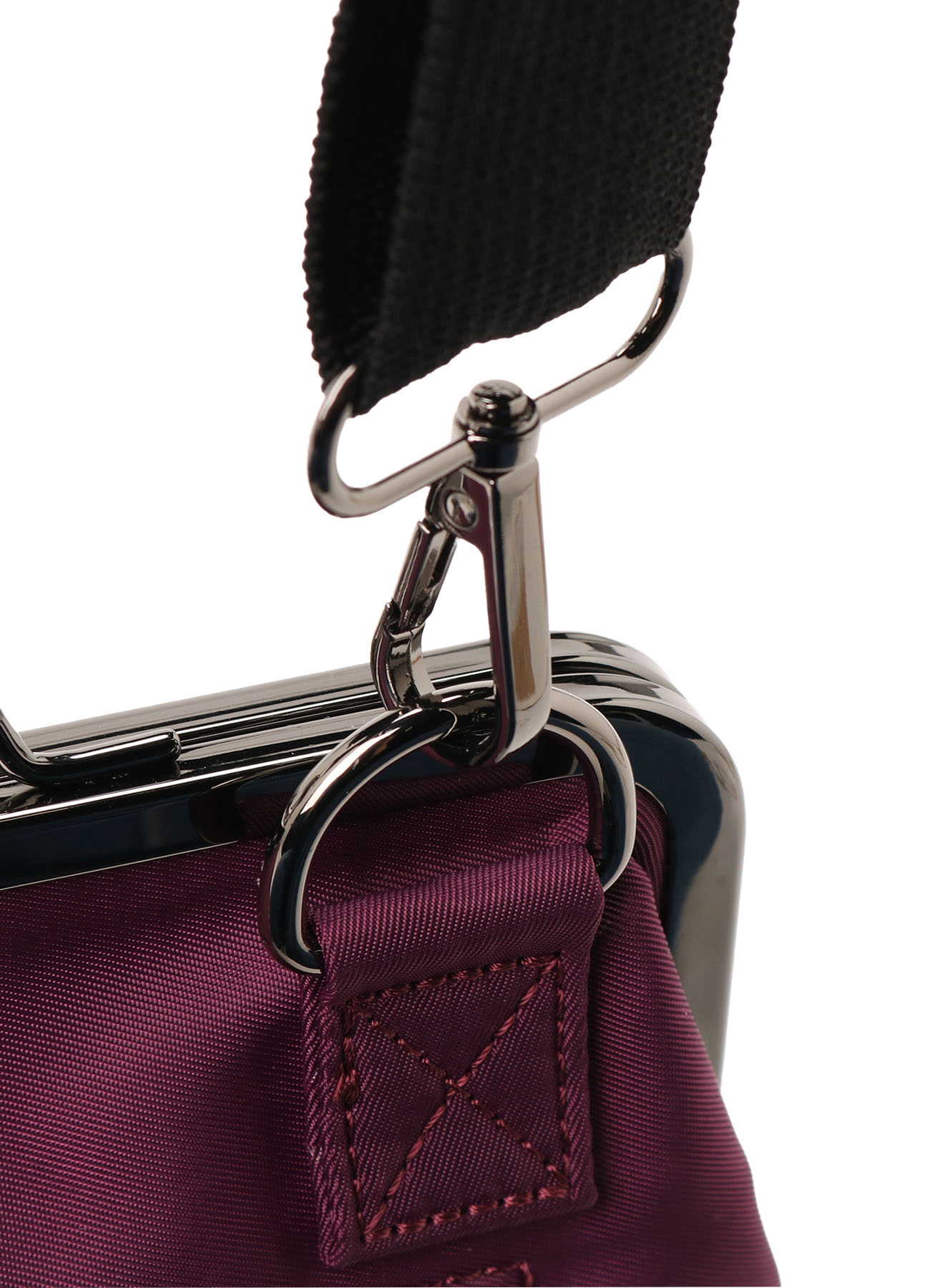 SHOULDER BAG WITH CLASP CLOSURE