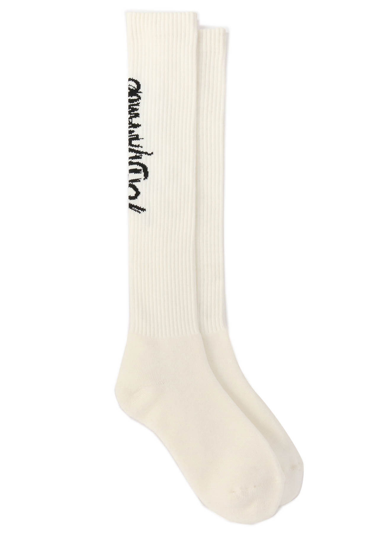 RIB HIGH SOCKS YOHJI YAMAMOTO LOGO