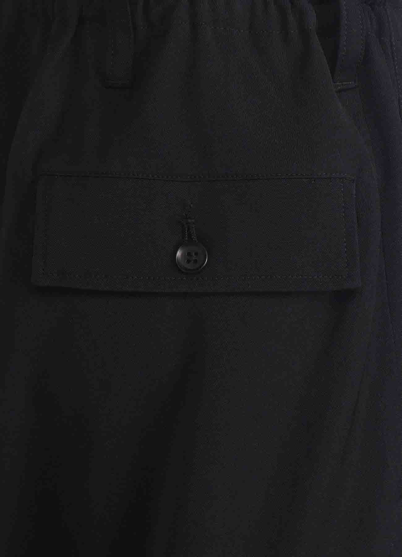 WOOL GABARDINE STANDARD RIBBED HEM CARGO