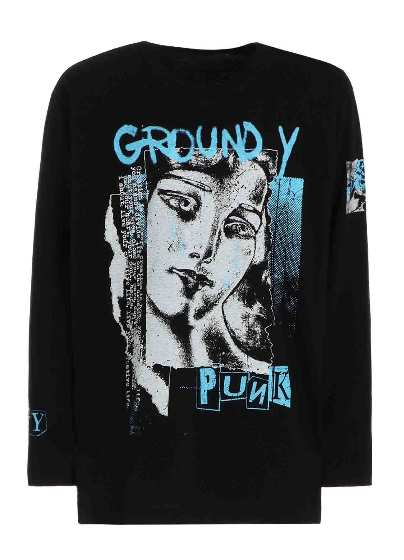 TEAR-STAINED FACE PUNK Graphic LONG SLEEVE T-SHIRT