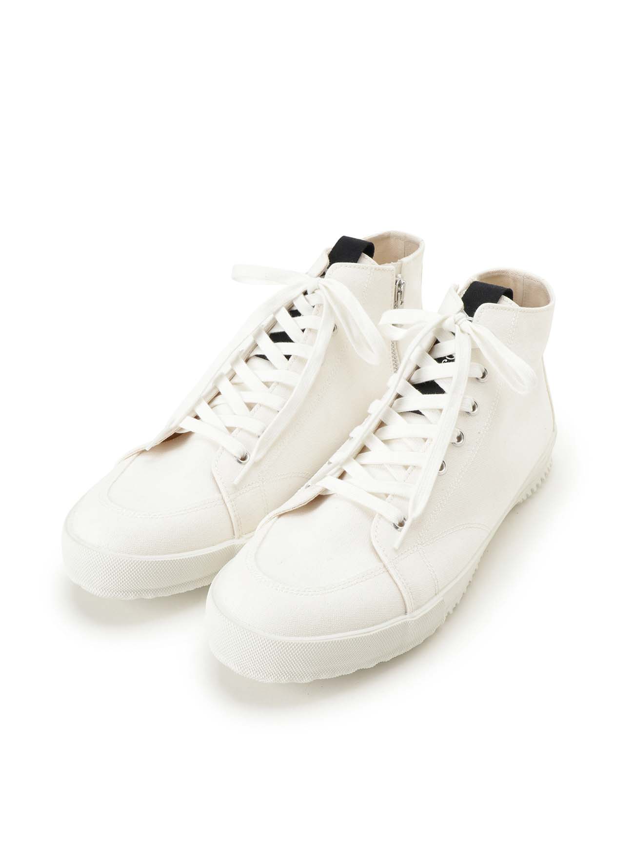 COTTON CANVAS MIDDLE RISE SNEAKERS