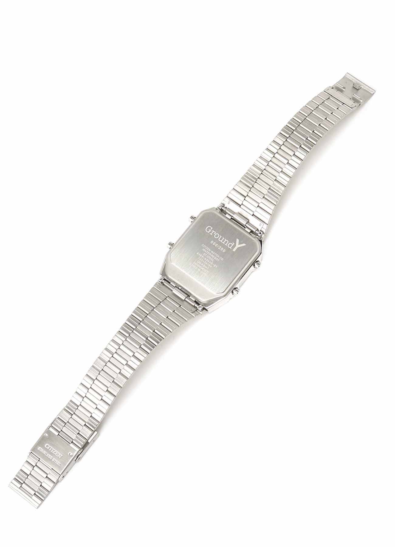 【Ground Y×CITIZEN】 ANA-DEGI TEMP Silver with serial number【Limited】