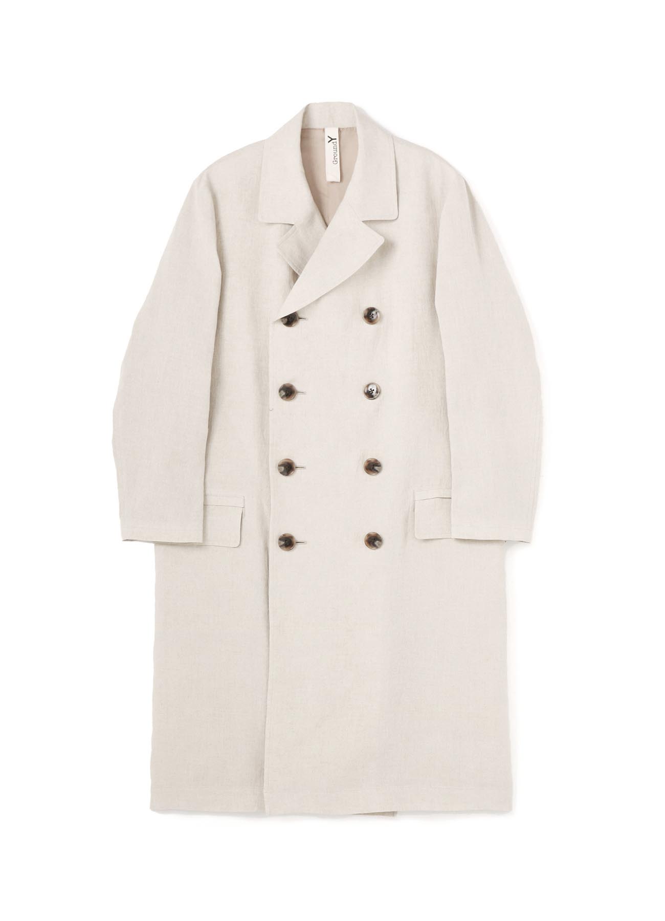 50/Linen cloth Big long P coat