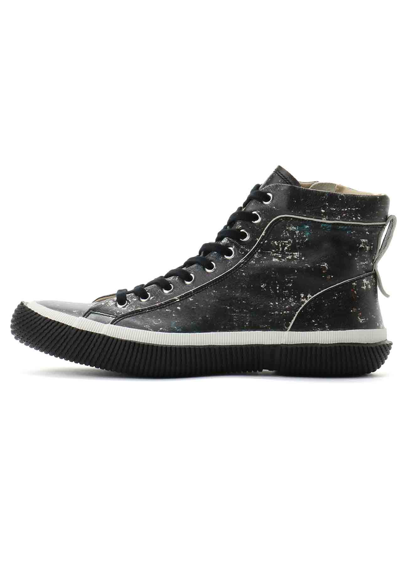 Leather smooth High-top sneakers