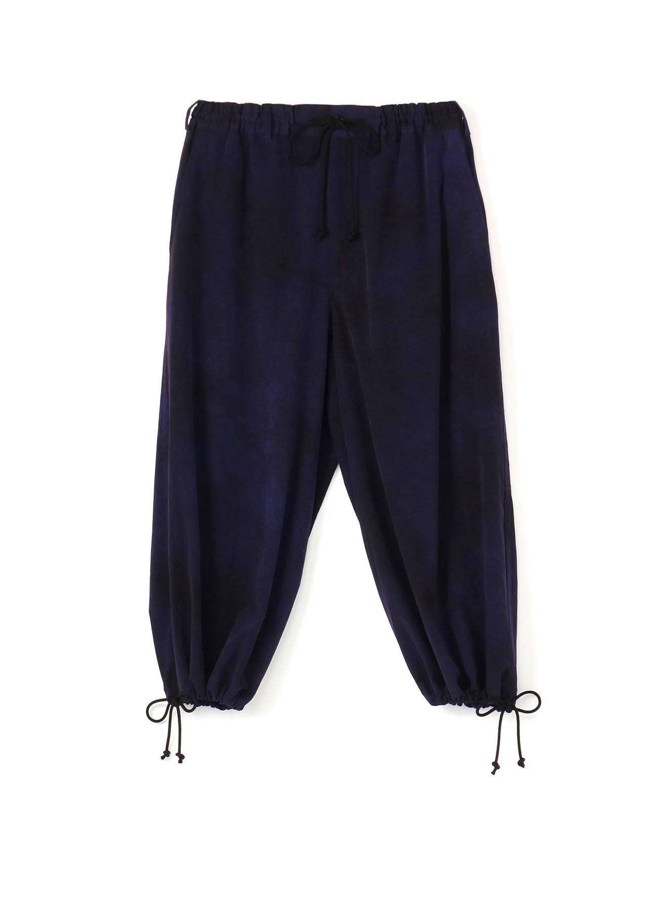 Uneven dyeing T/A vintage decyne Easy balloon pants