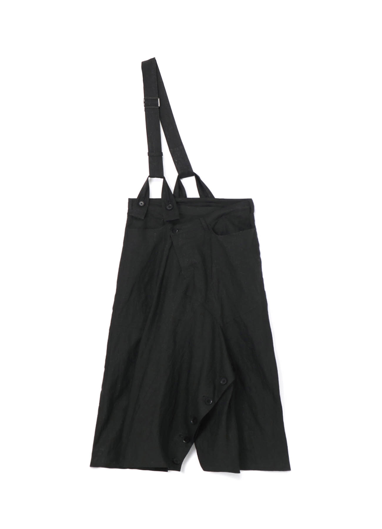 SUMI INK-DYED PANTS WITH SHOULDER STRAP