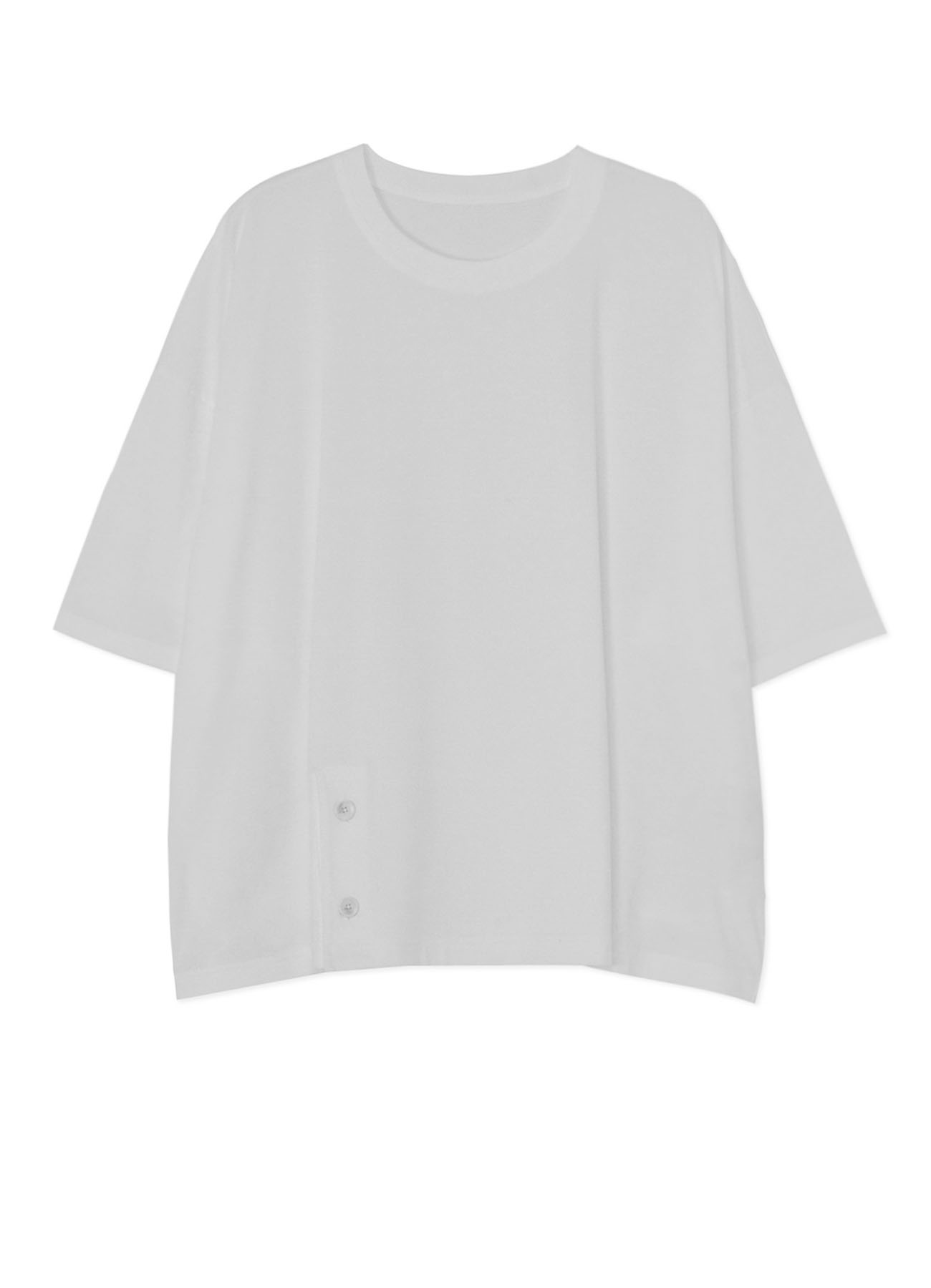 30/Cotton Jersey Hem Slit Big T-Shirt