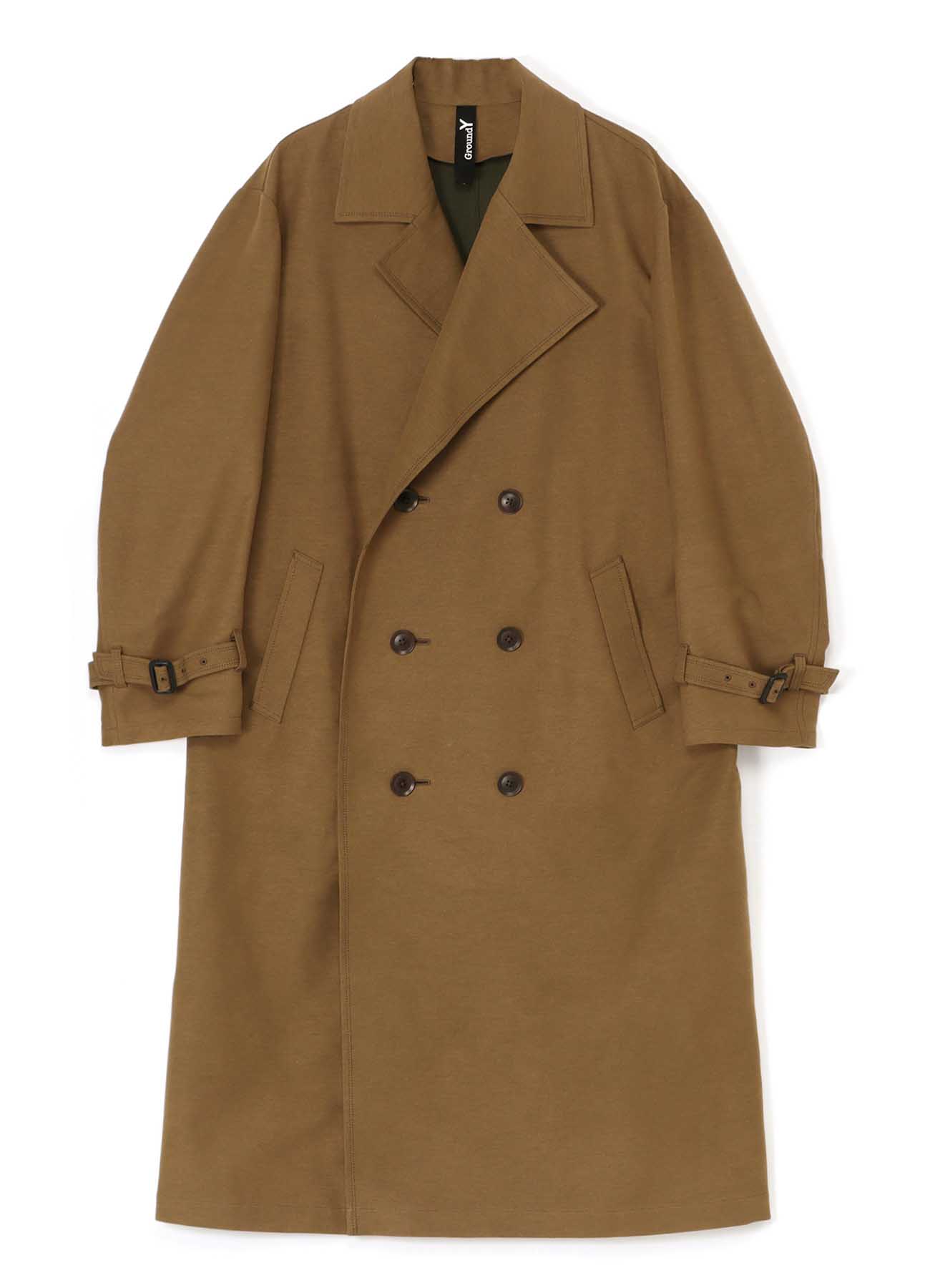 NY/C DOUBLE CLOTH ASYMMETRY COLLAR PEA COAT