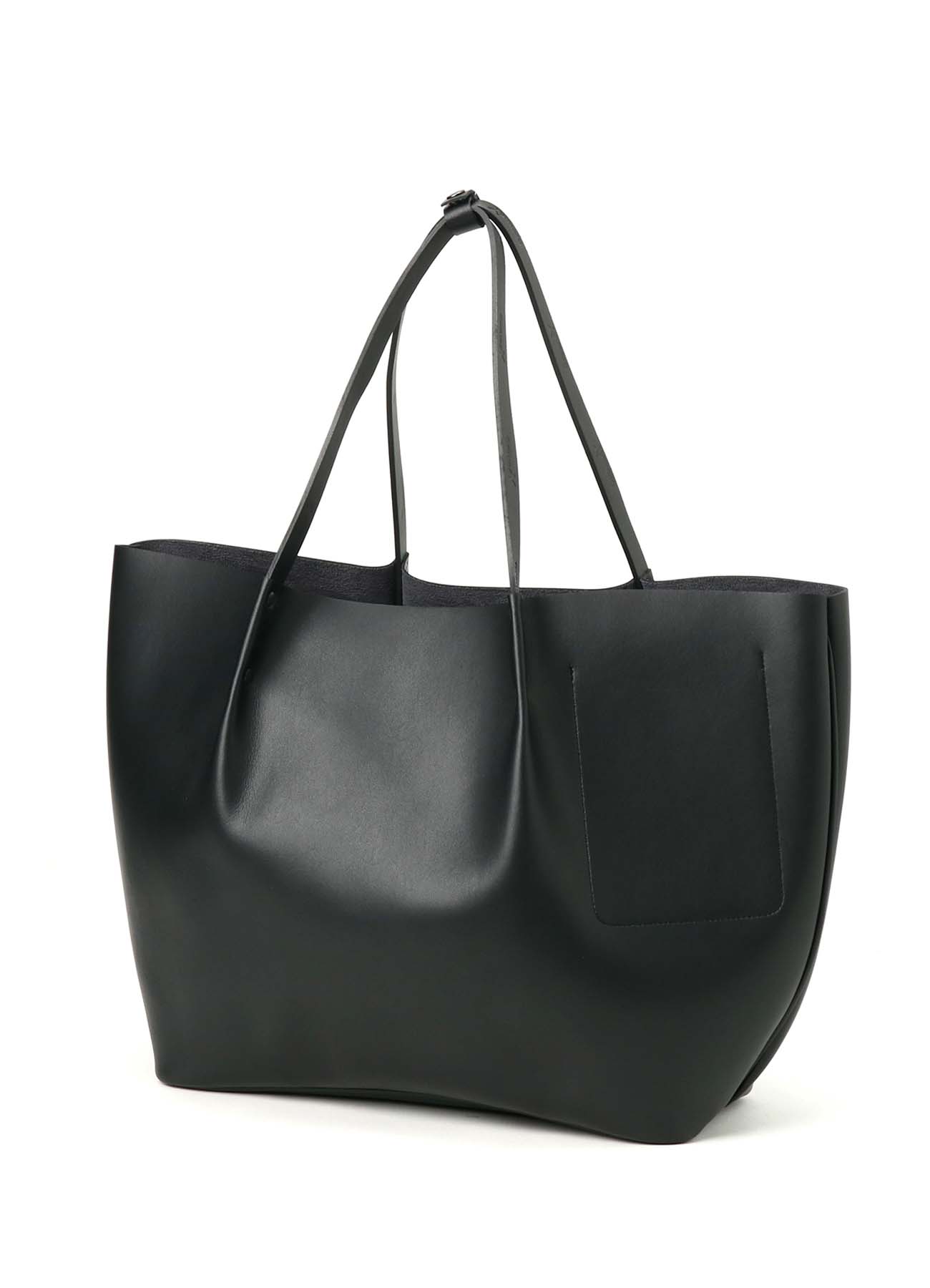 EYELET DETAIL FAUX LEATHER TOTE BAG