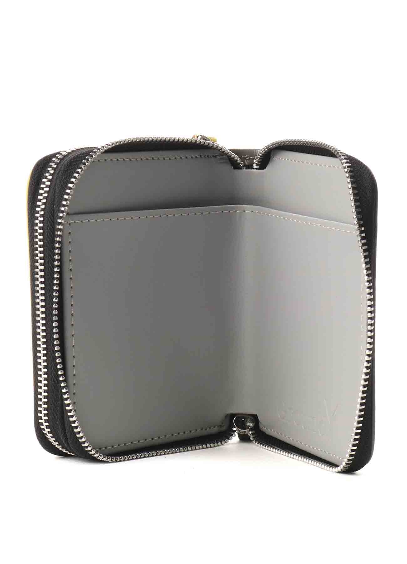 Split Leather 2 colors Zipper Wallet
