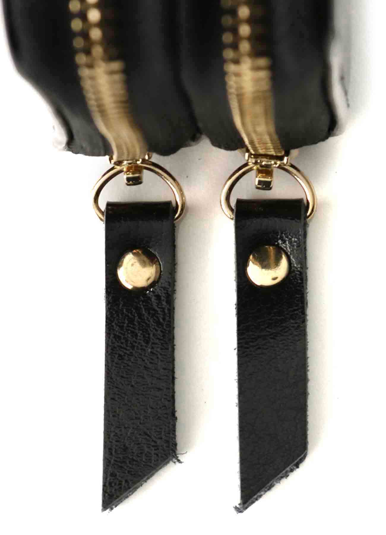 Split Leather Zipper Wallet