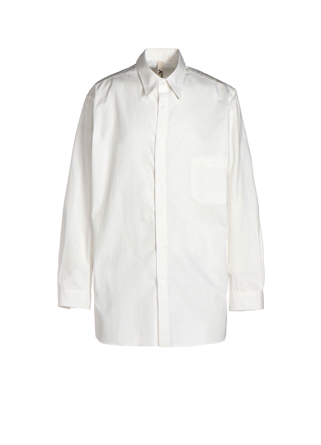 COTTON BROAD CLOTH BIG COLLAR SHIRT