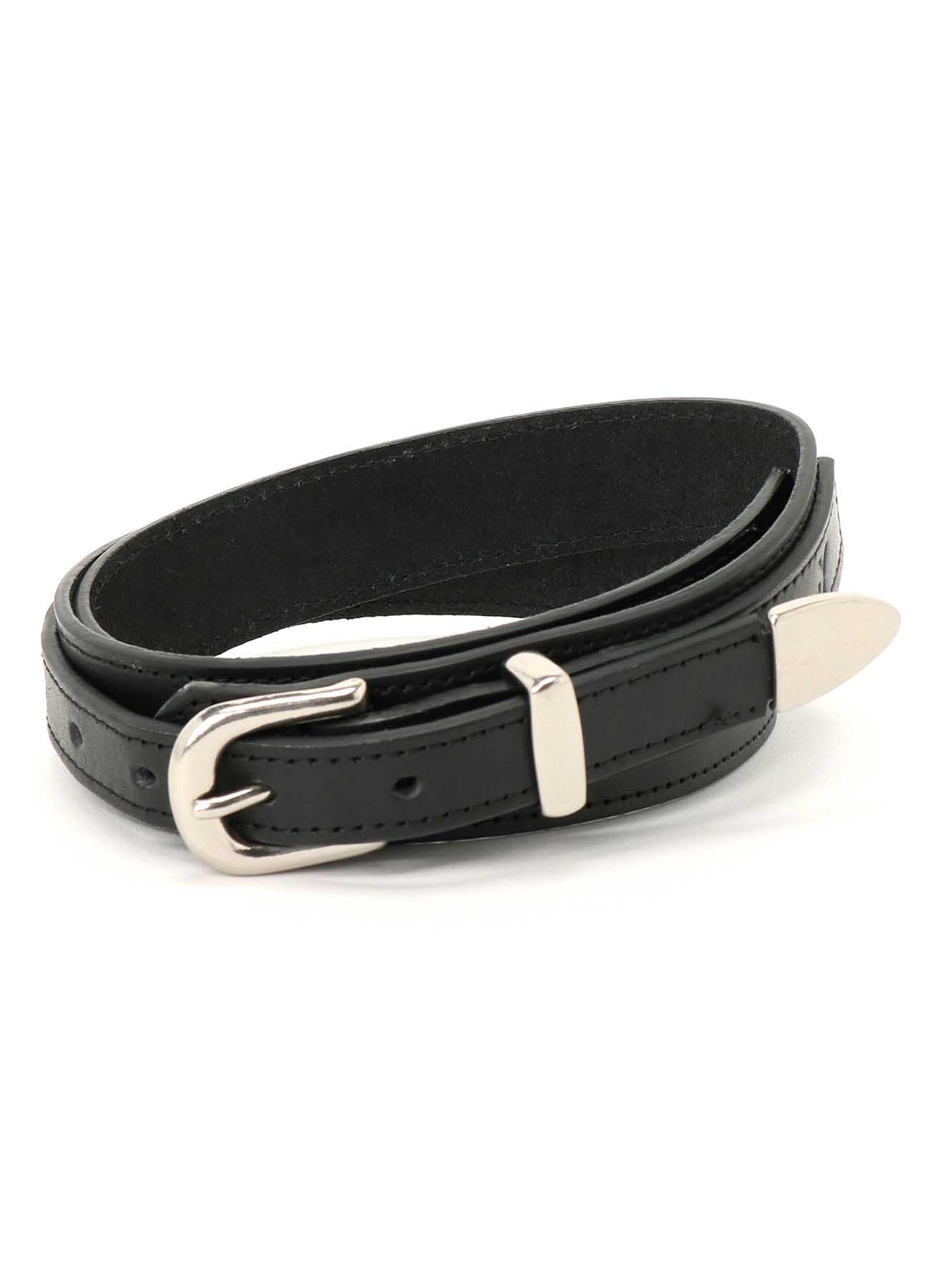 COW LEATHER 3-PIECE BUCKLE BELT