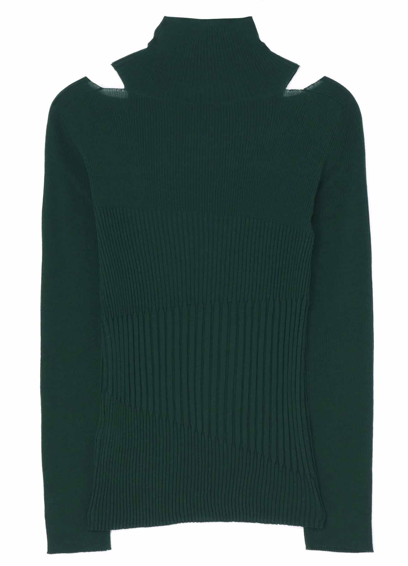 MERINO WOOL DESIGN TURTLENECK KNIT