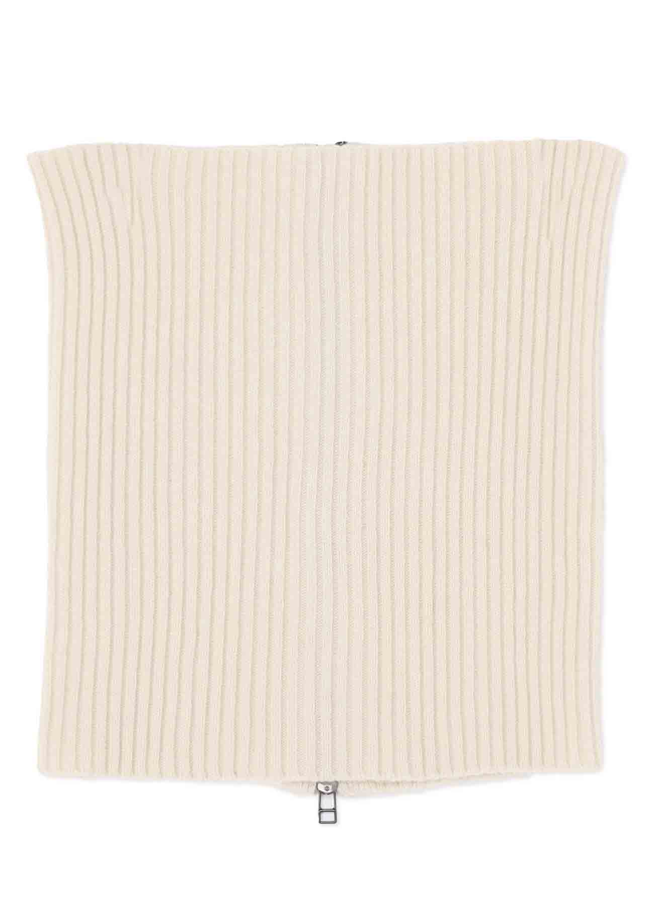 CASHMERE/EXTRA SUPER FINE WOOL ZIPPER NECK WARMERS