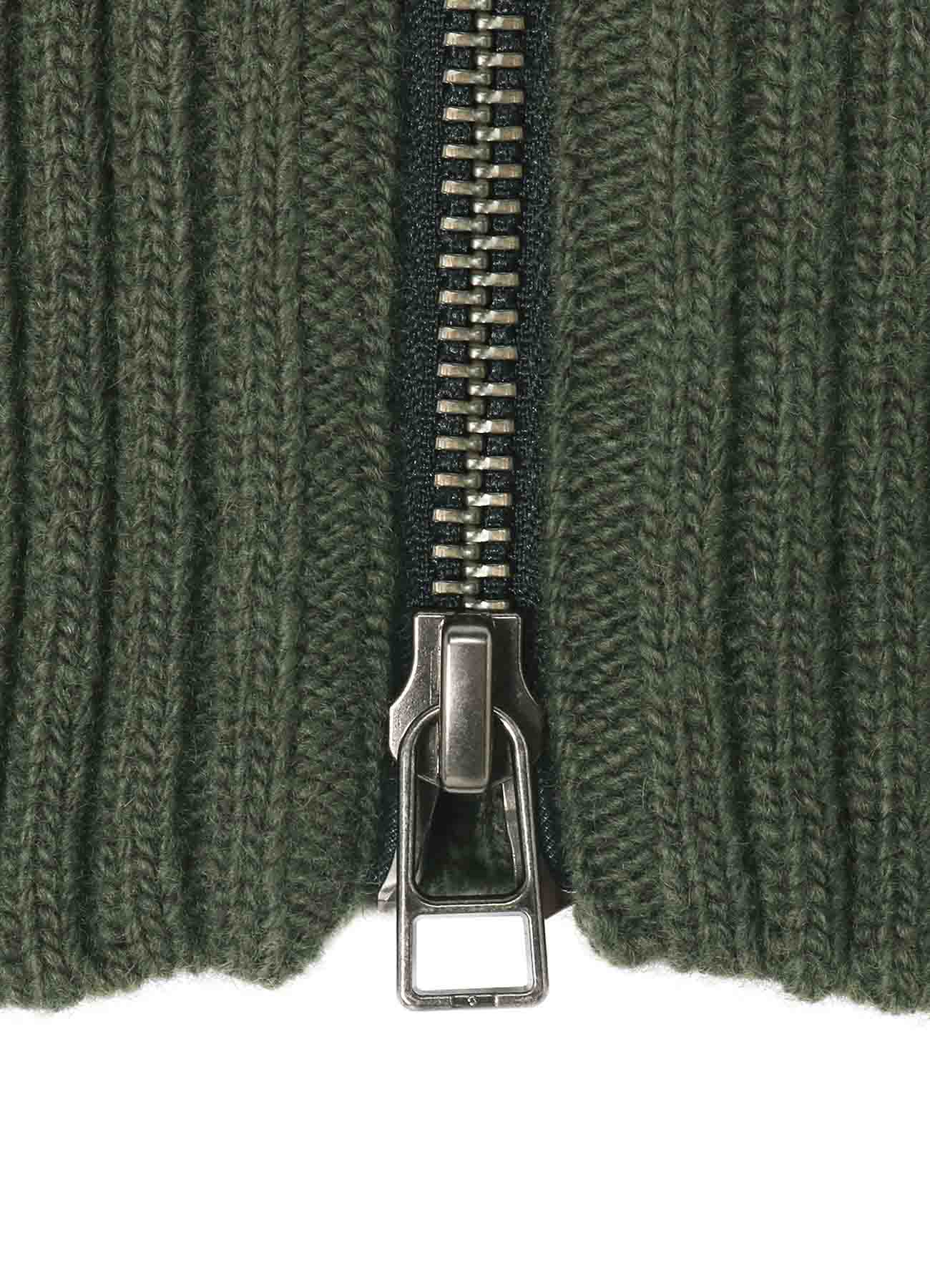 CASHMERE/EXTRA SUPER FINE WOOL ZIPPER NECK WARMERS