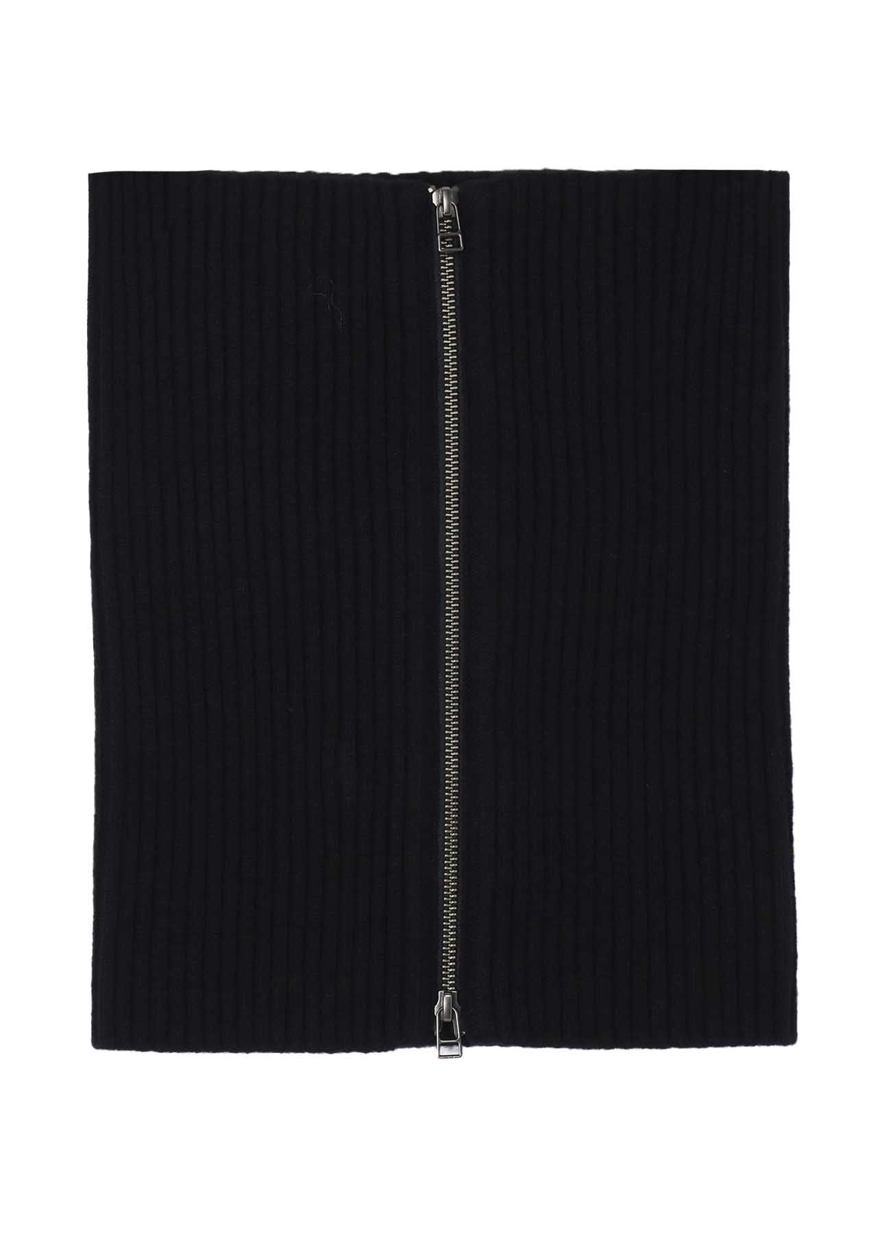 CASHMERE/EXTRA SUPER FINE WOOL ZIPPER NECK WARMERS