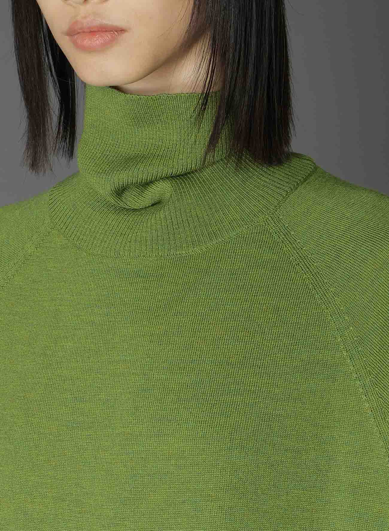 MERINO WOOL TURTLENECK LONG KNIT