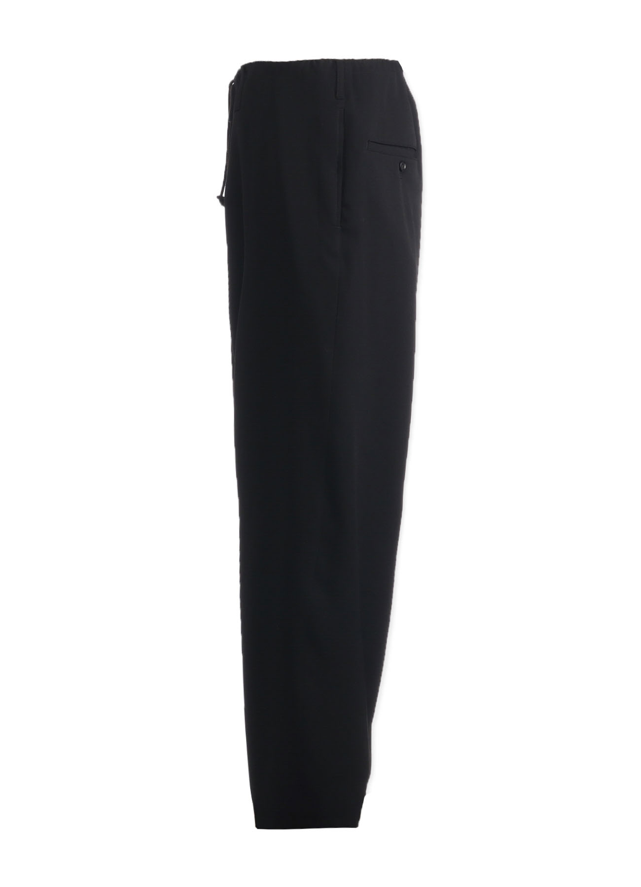 WOOL GABARDINE WAIST STRING PANTS