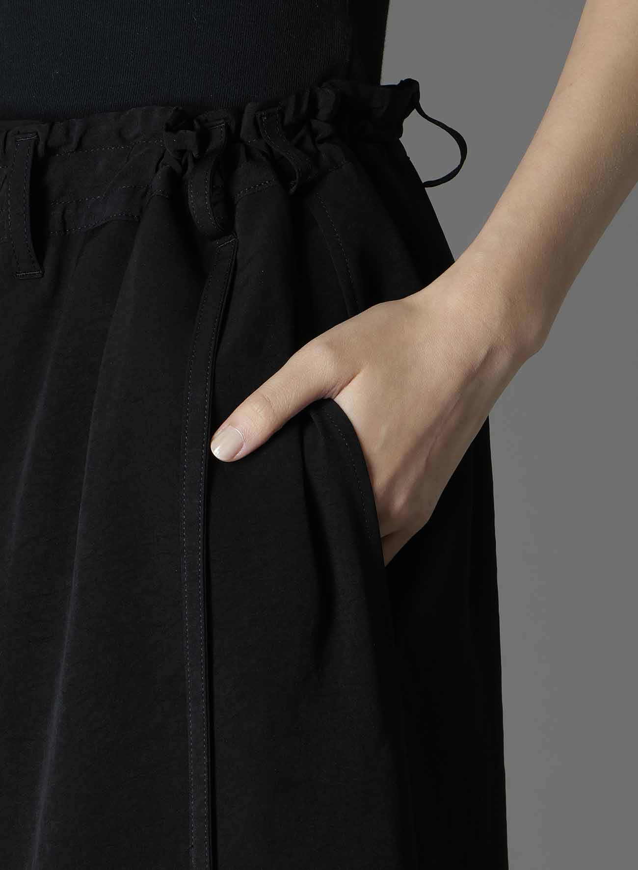 CREPE DE CHINE 3-WAY SKIRT PANTS