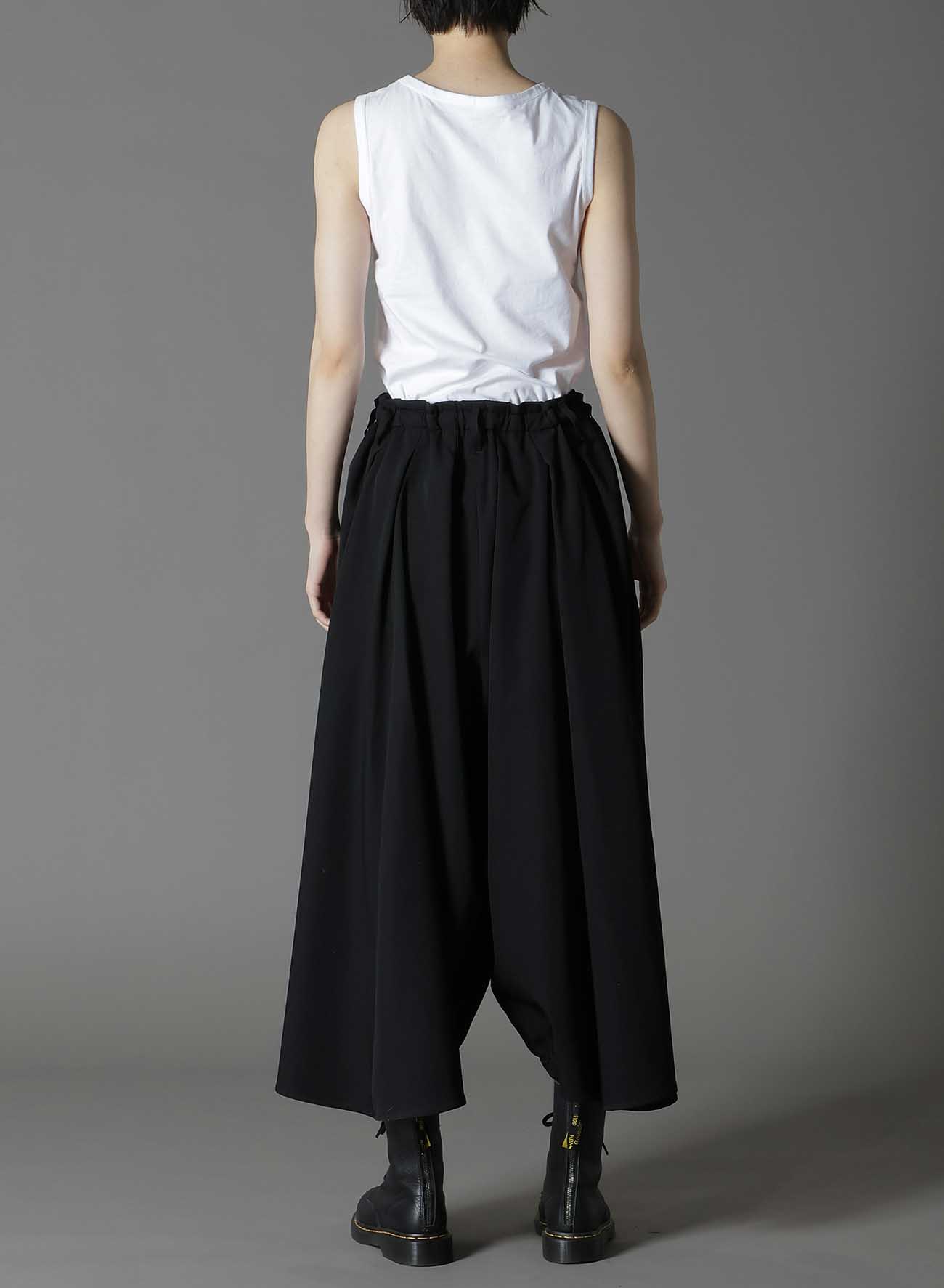 WOOL GABARDINE CROW PANTS