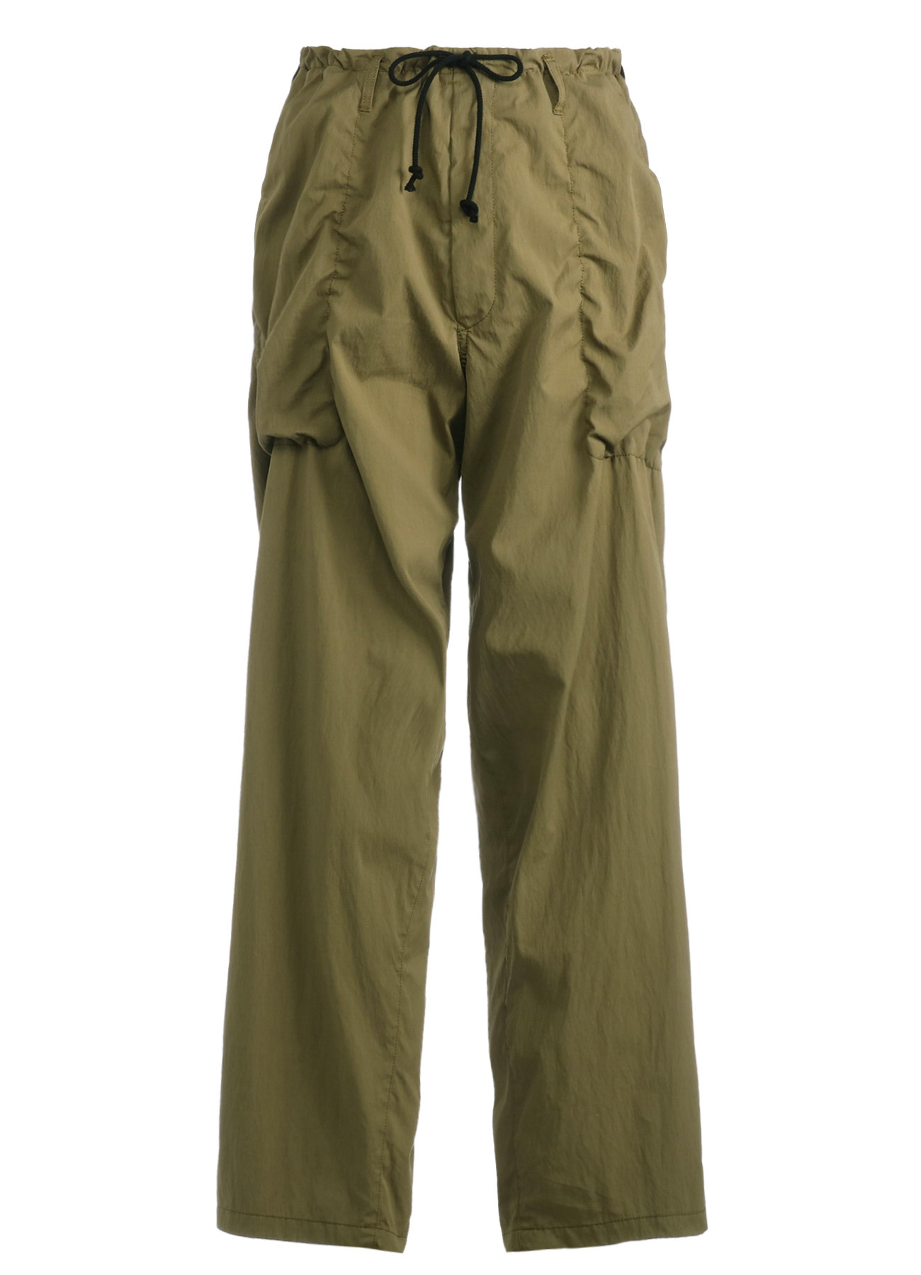 COTTON/NYLON OXFORD STRING PANTS WITH FULLED WOOL GAUZE POCKETS