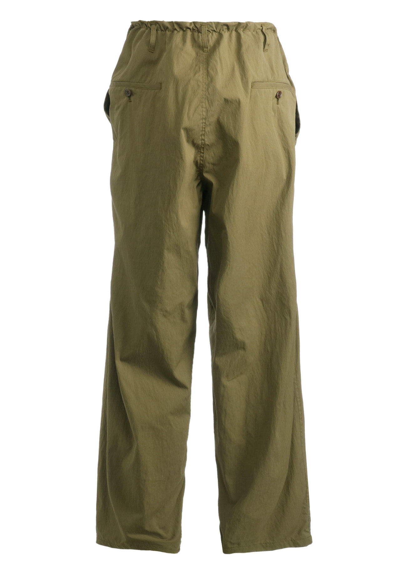 COTTON/NYLON OXFORD STRING PANTS WITH FULLED WOOL GAUZE POCKETS