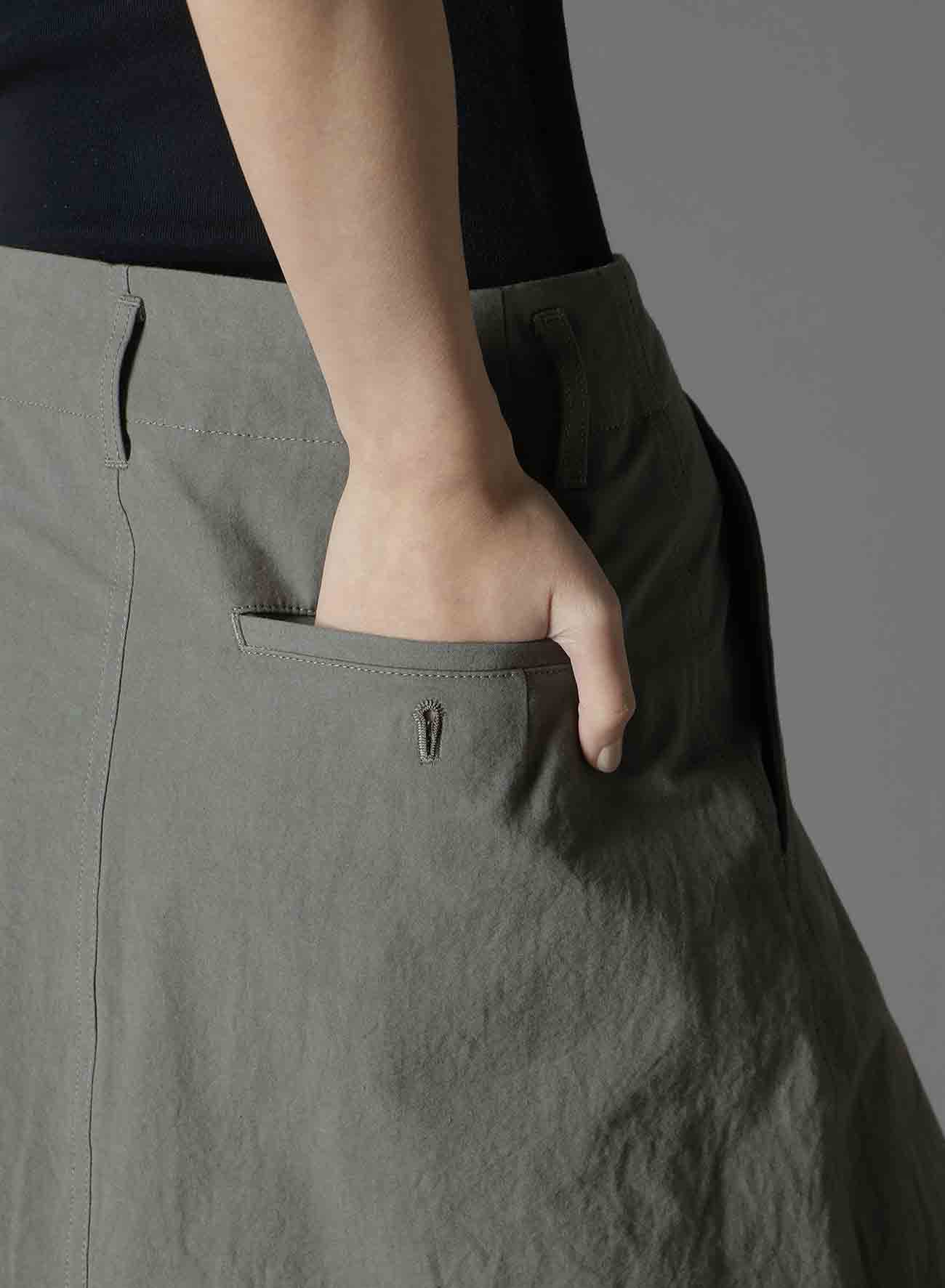 COTTON CROSS WA ZIPPER POCKET SKIRT