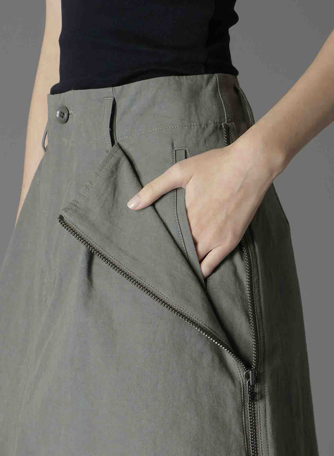 COTTON CROSS WA ZIPPER POCKET SKIRT