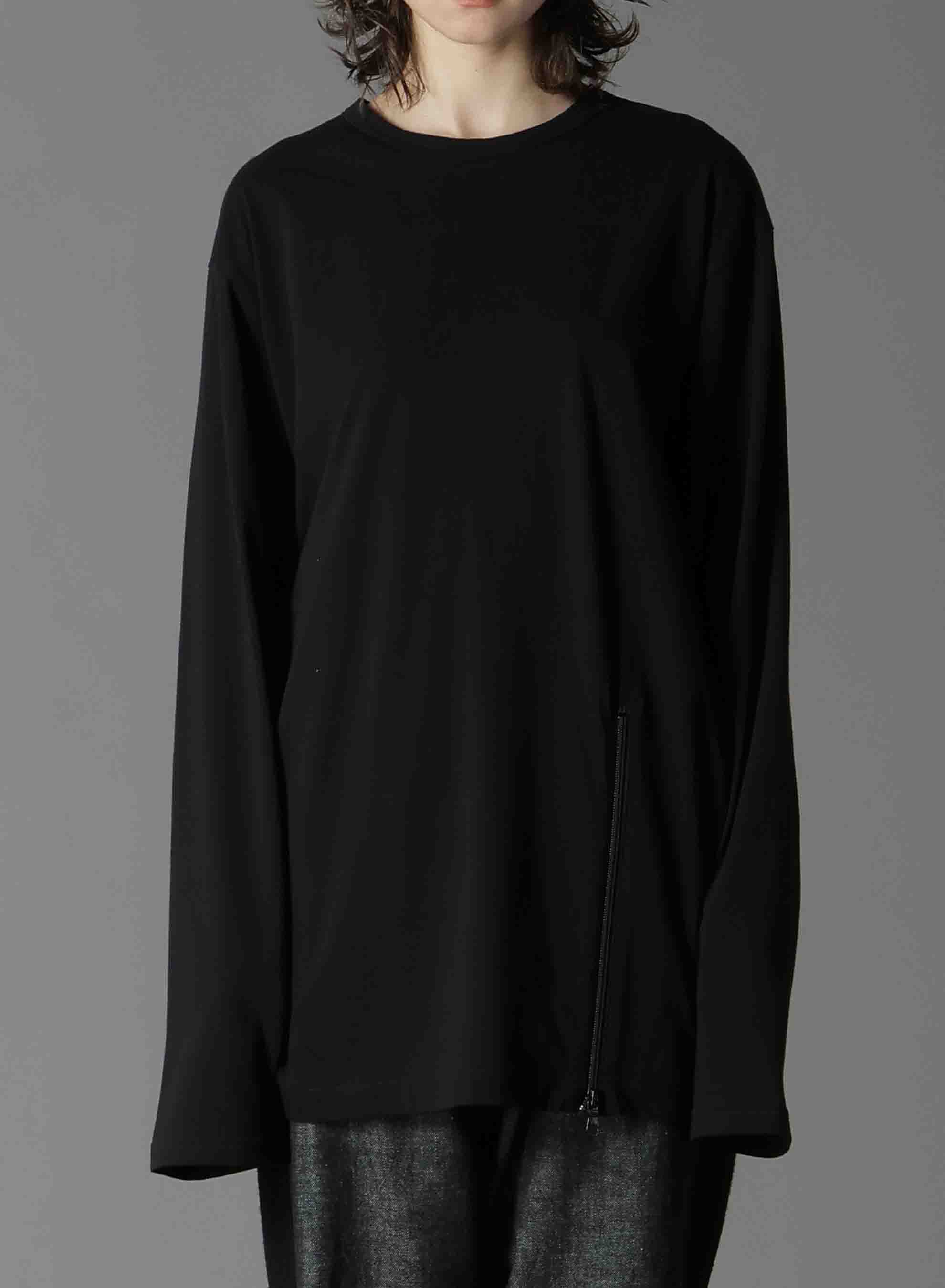 ULTIMA JERSEY COLLAR ZIPPER LONG SLEEVE T-SHIRT