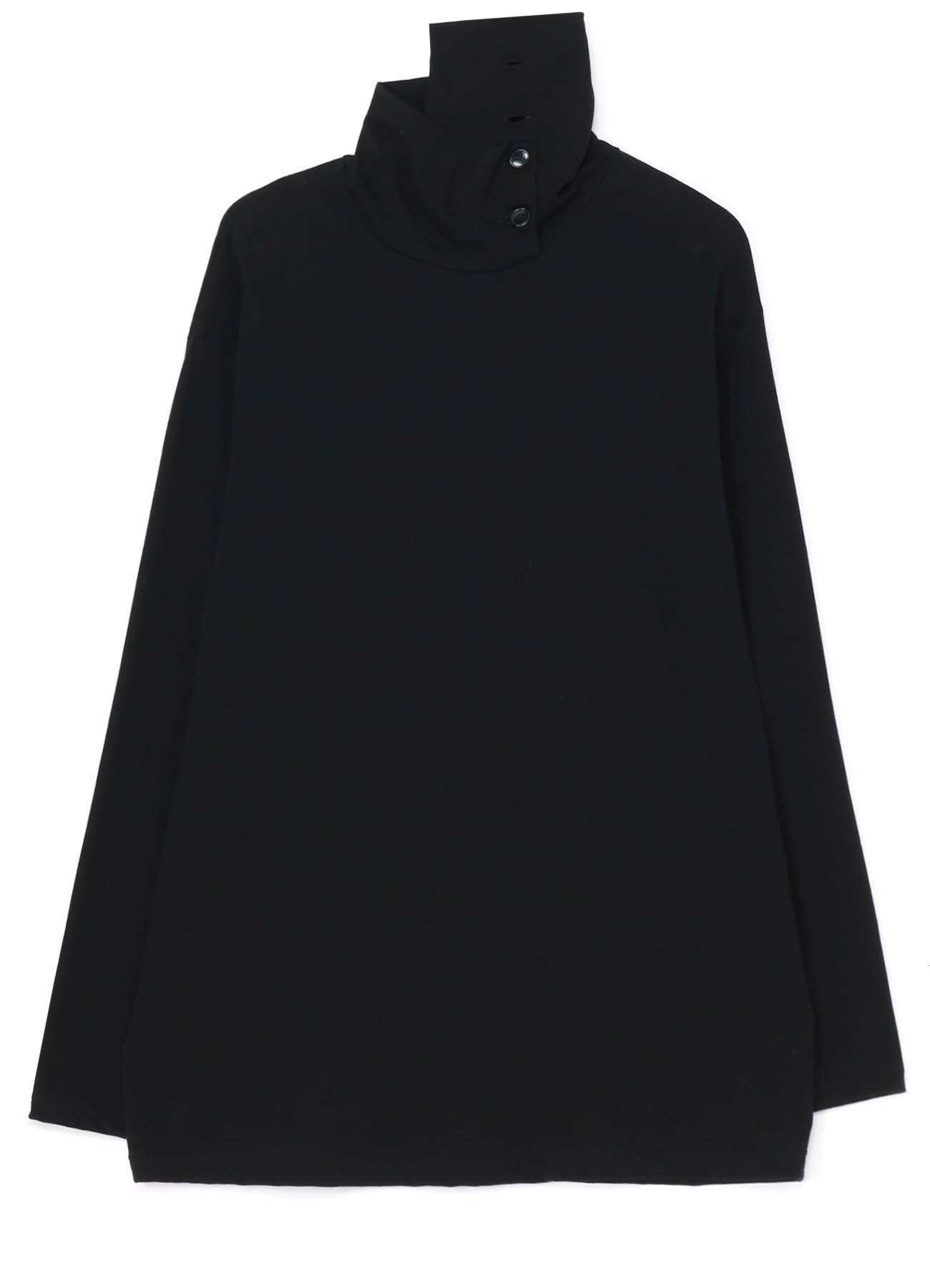 ULTIMA JERSEY ASYMMETRY COLLAR LONG SLEEVE T-SHIRT