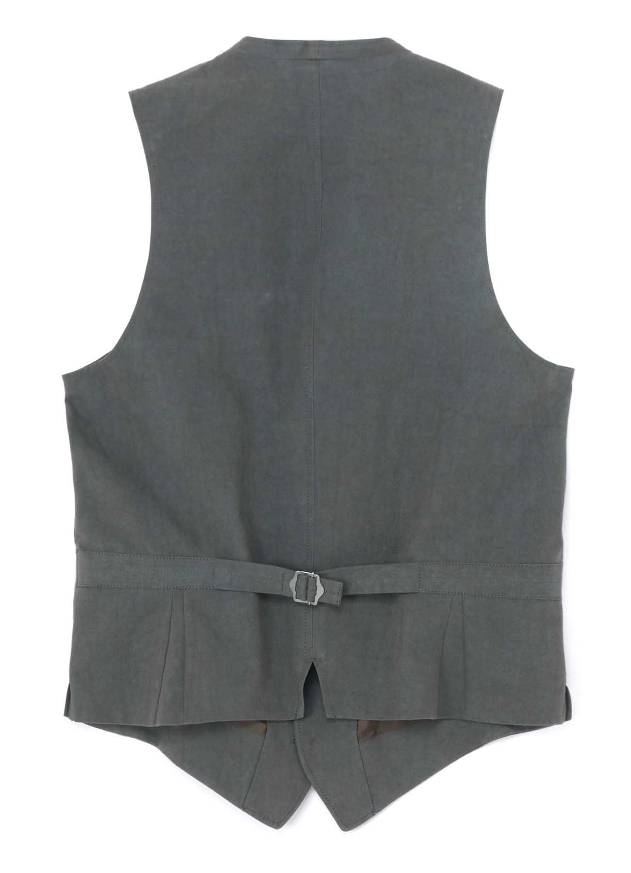 COTTON ZAZA CROSS WA ZIPPER POCKET VEST